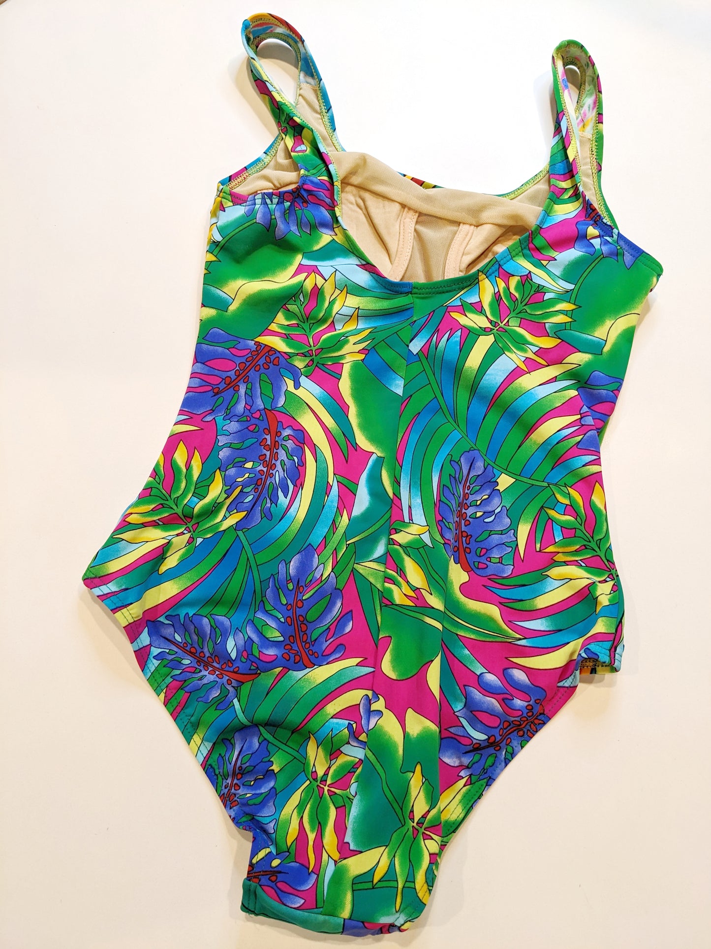 90s Rainbow sequin Parrot Swimsuit