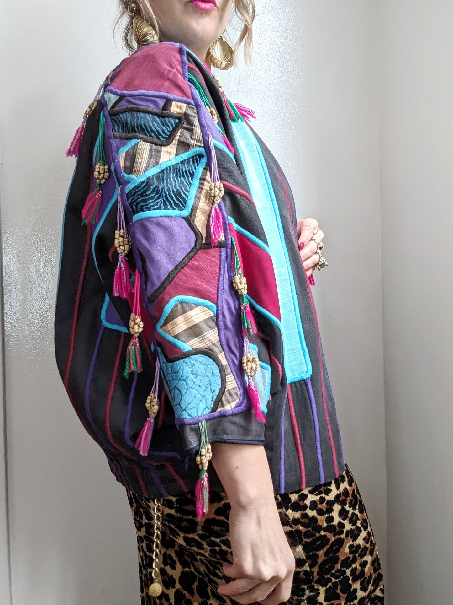 80s Judith Roberts Jacket Wearable Art