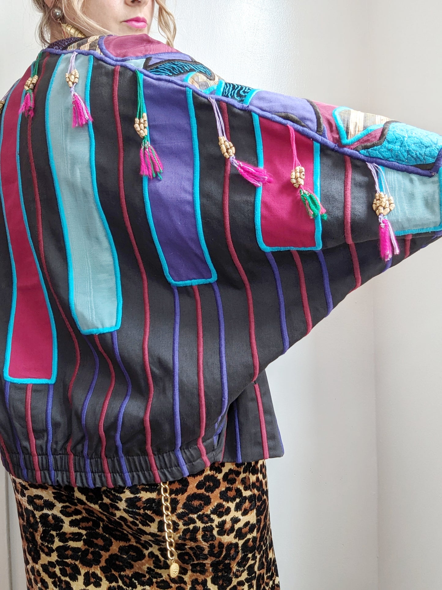 80s Judith Roberts Jacket Wearable Art