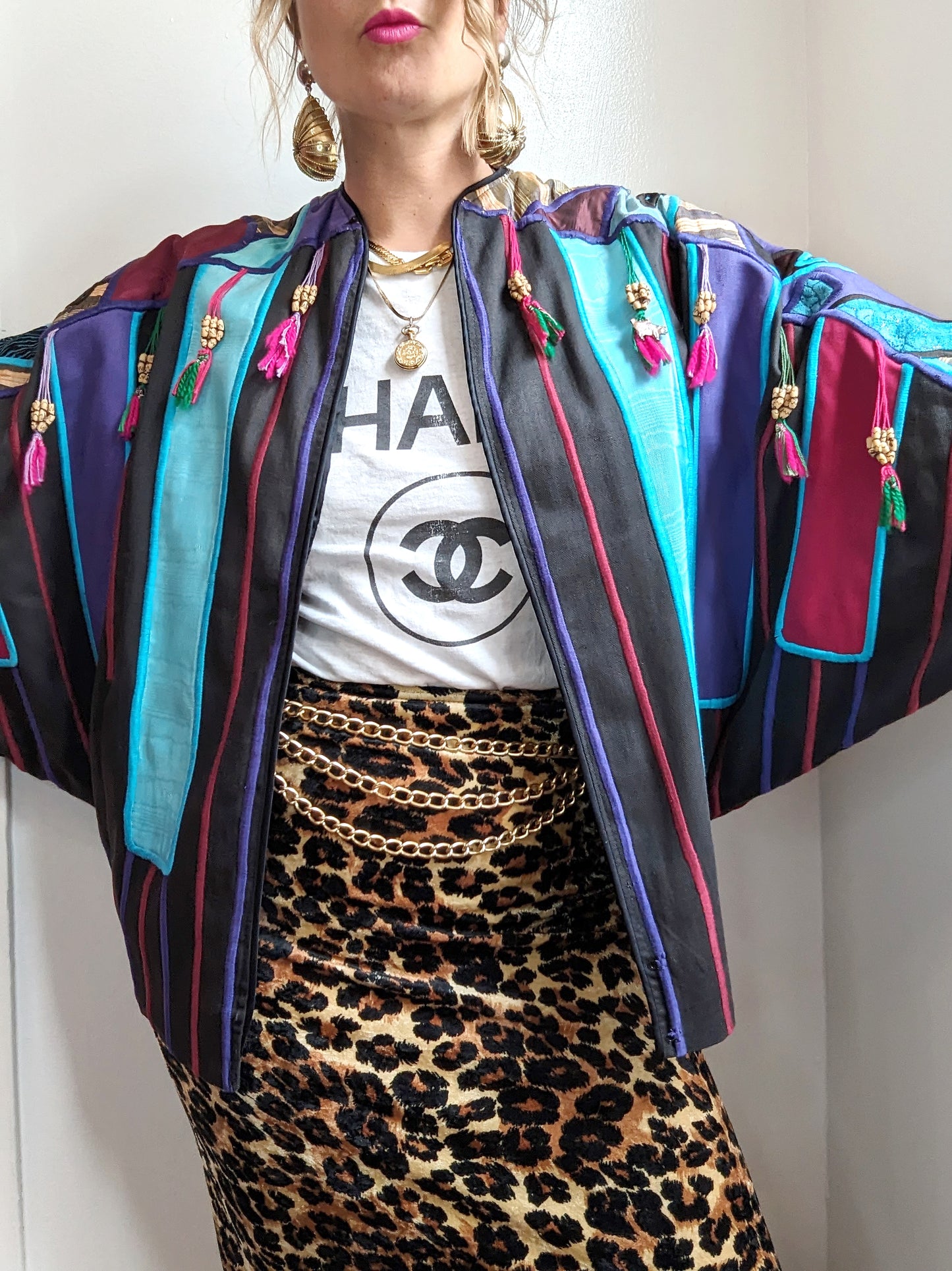 80s Judith Roberts Jacket Wearable Art
