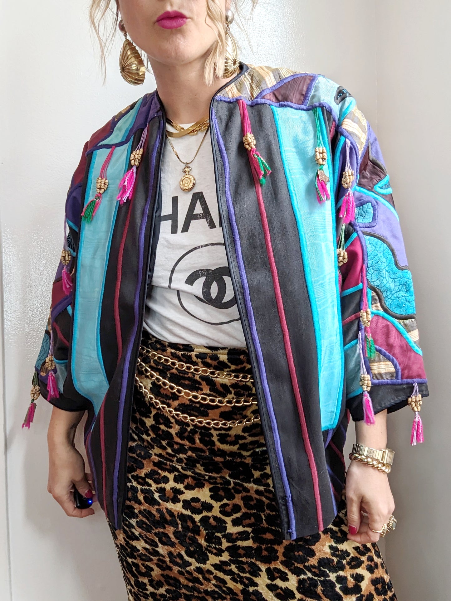 80s Judith Roberts Jacket Wearable Art