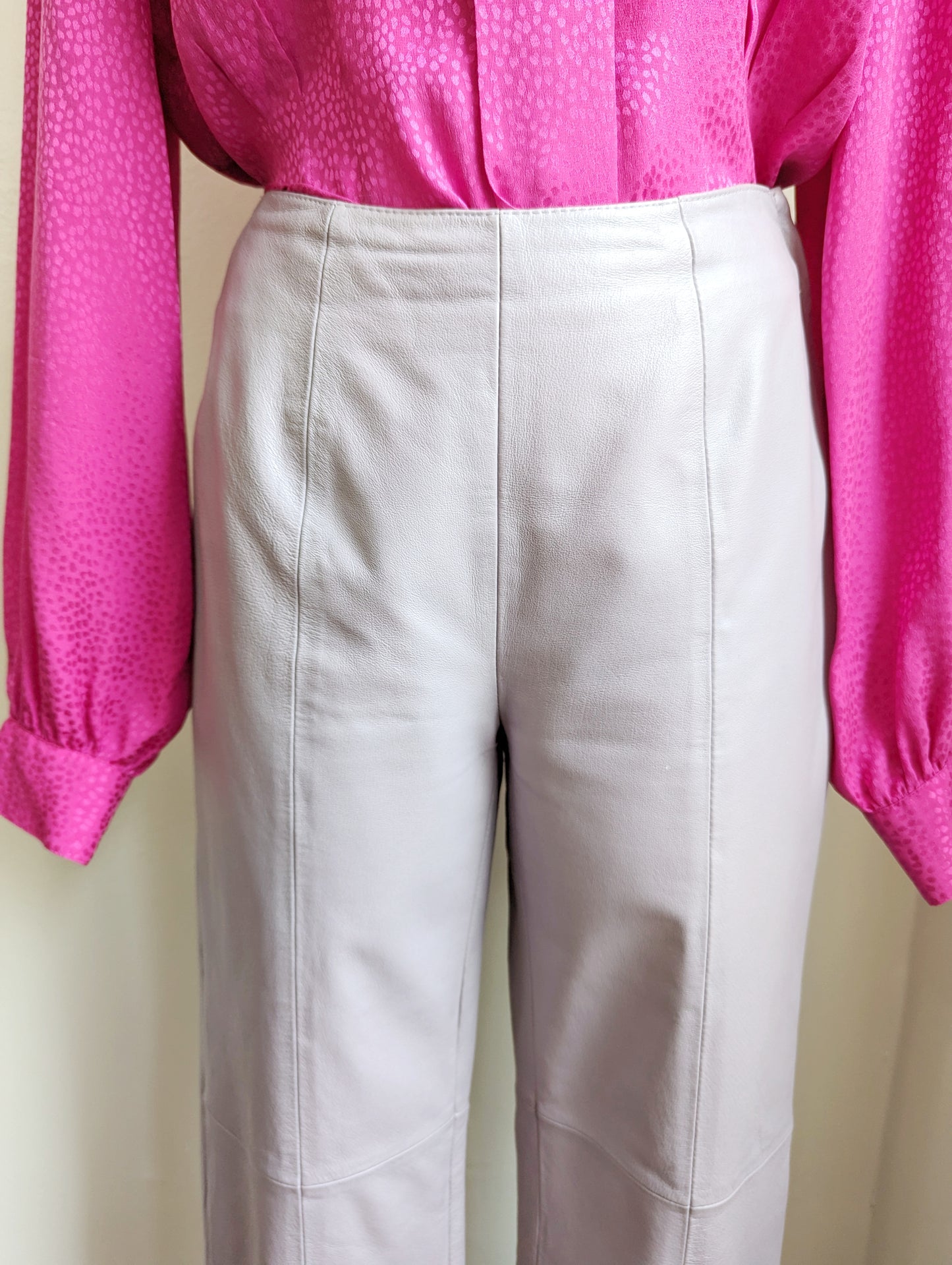 Y2K Lilac Purple Leather Pants