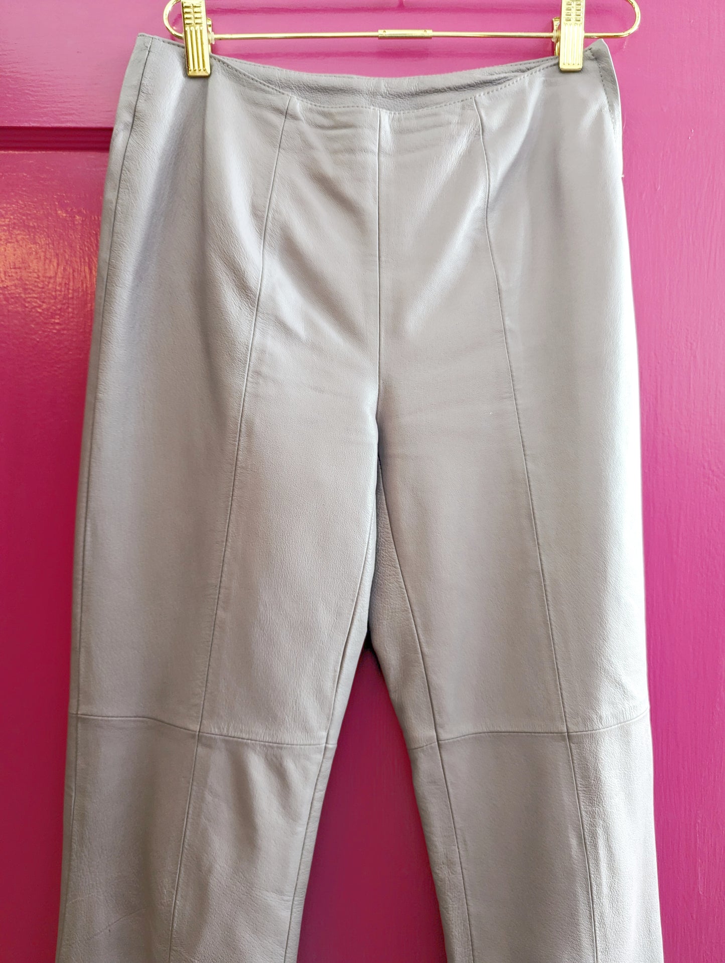 Y2K Lilac Purple Leather Pants