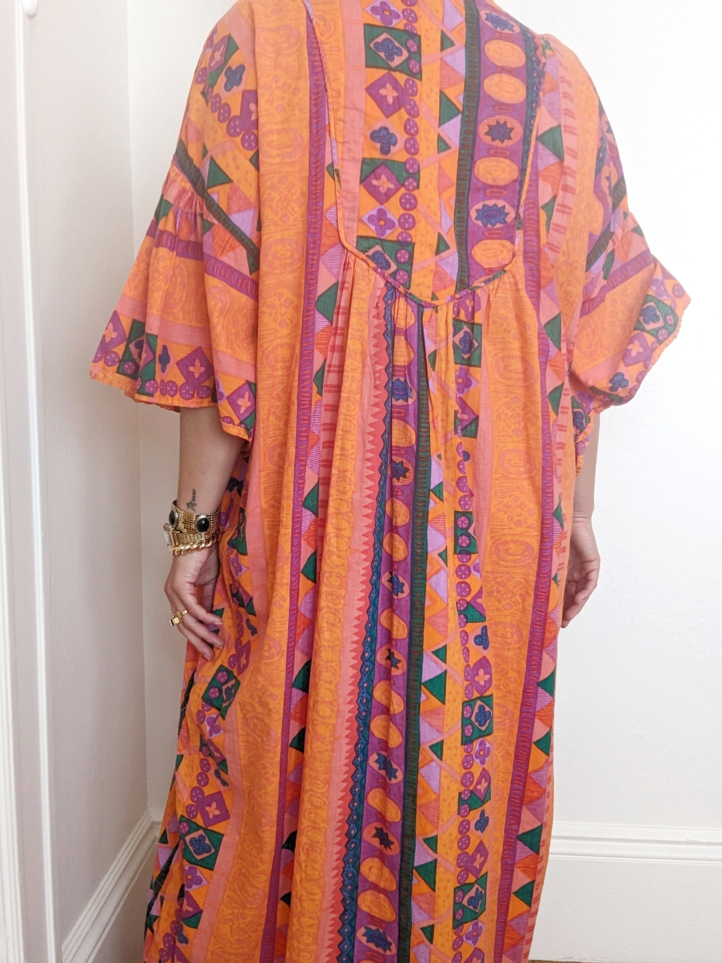 90s Kathleen Usherwood Cotton Kaftan