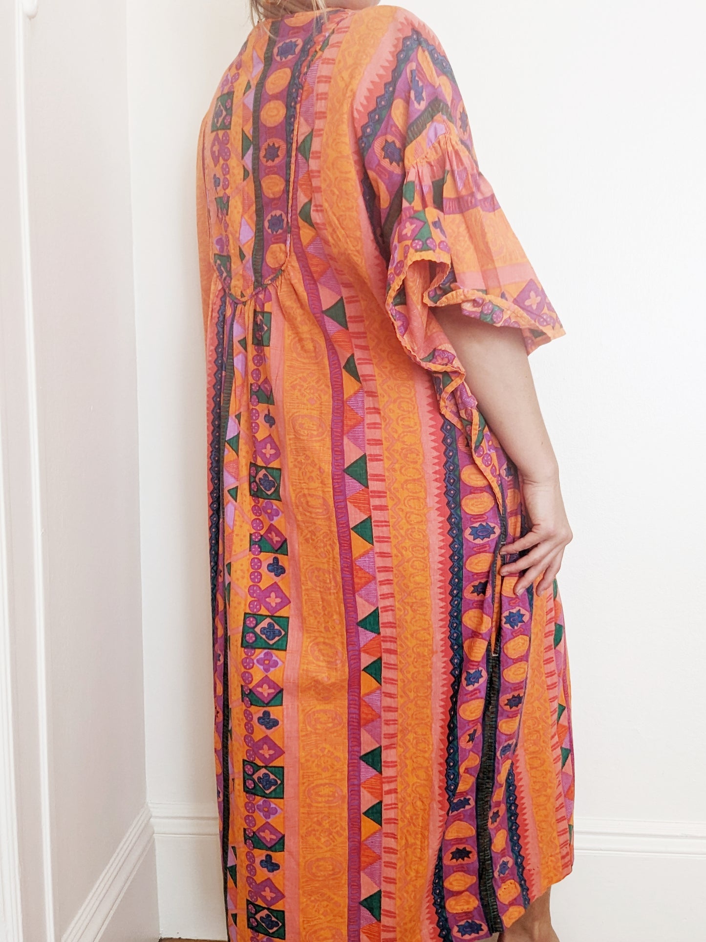 90s Kathleen Usherwood Cotton Kaftan