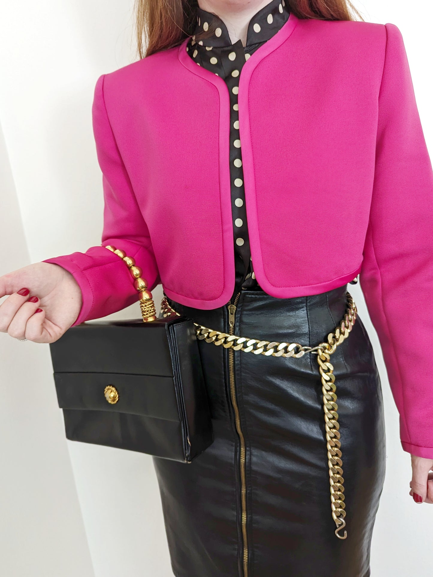 90s Cropped Pink Blazer