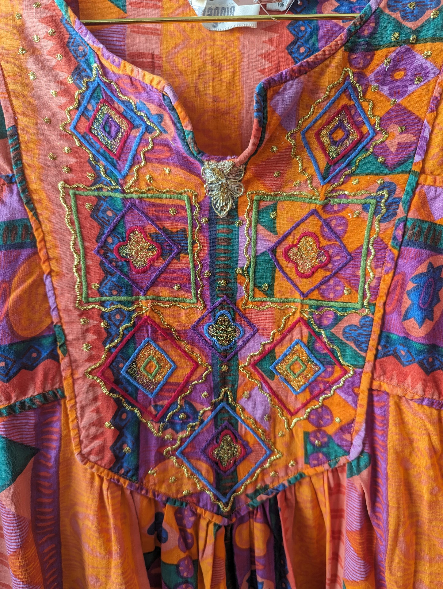 90s Kathleen Usherwood Cotton Kaftan