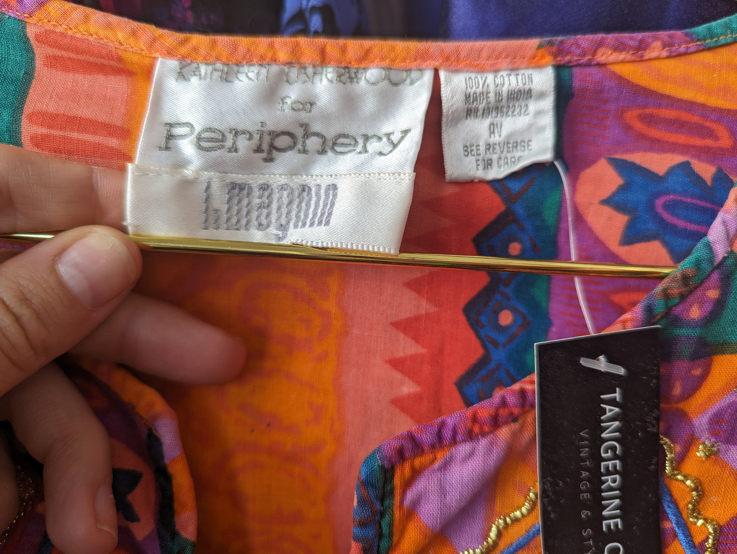 90s Kathleen Usherwood Cotton Kaftan