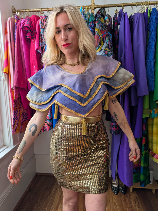 Vintage Australian Opera Cape / Cropped Top