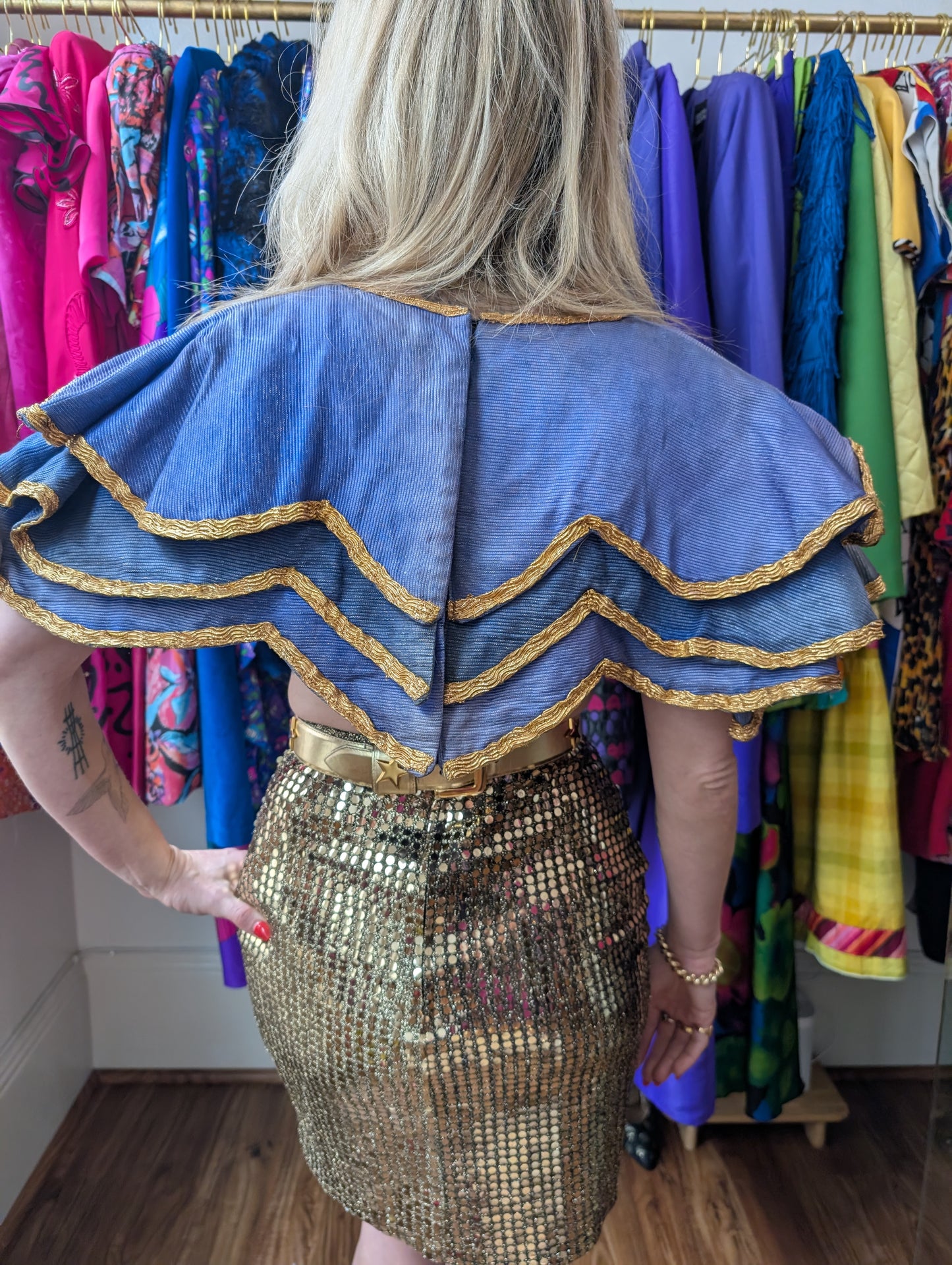 Vintage Australian Opera Cape / Cropped Top