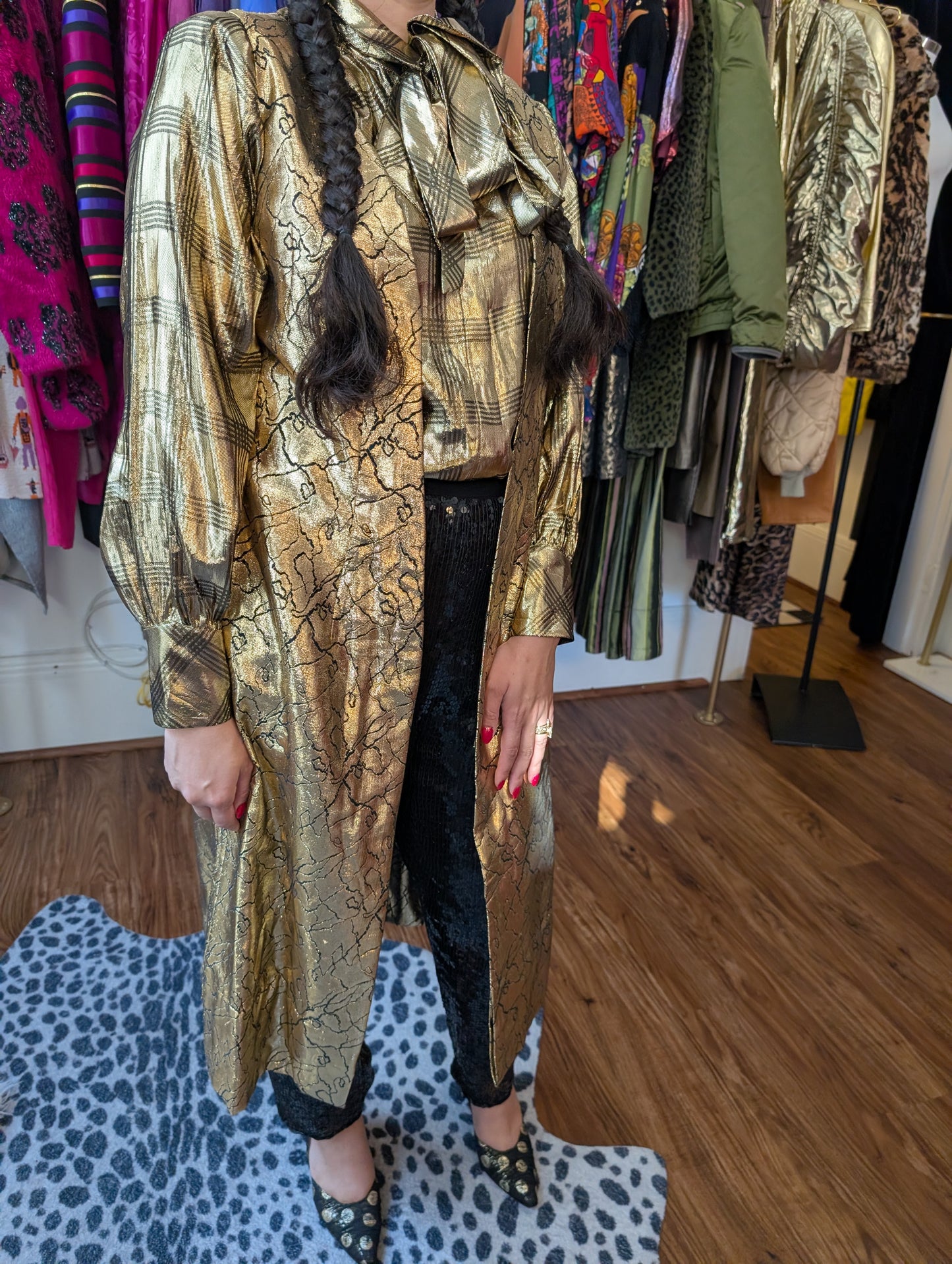 Vintage Gold Lamé Vest