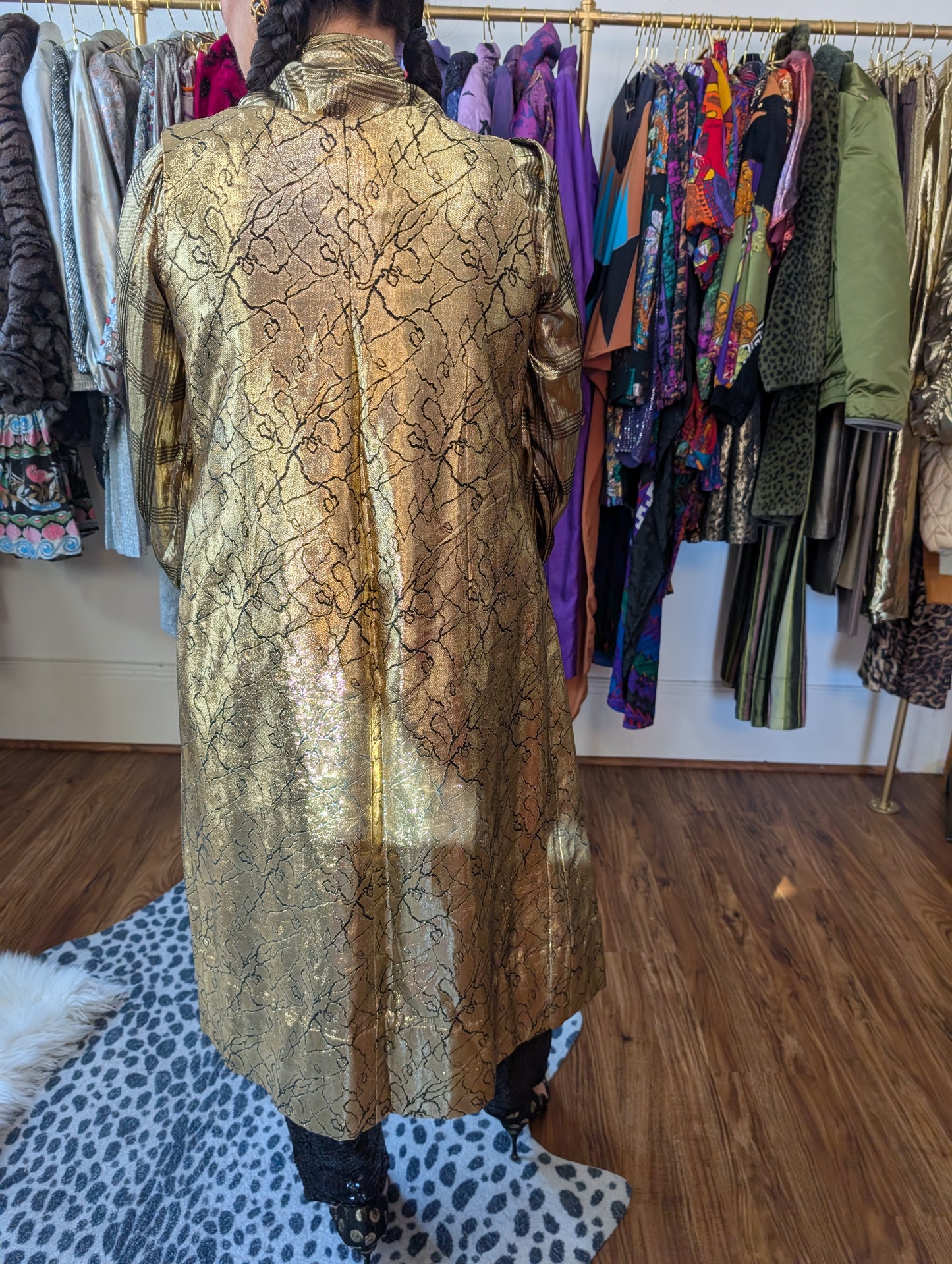 Vintage Gold Lamé Vest