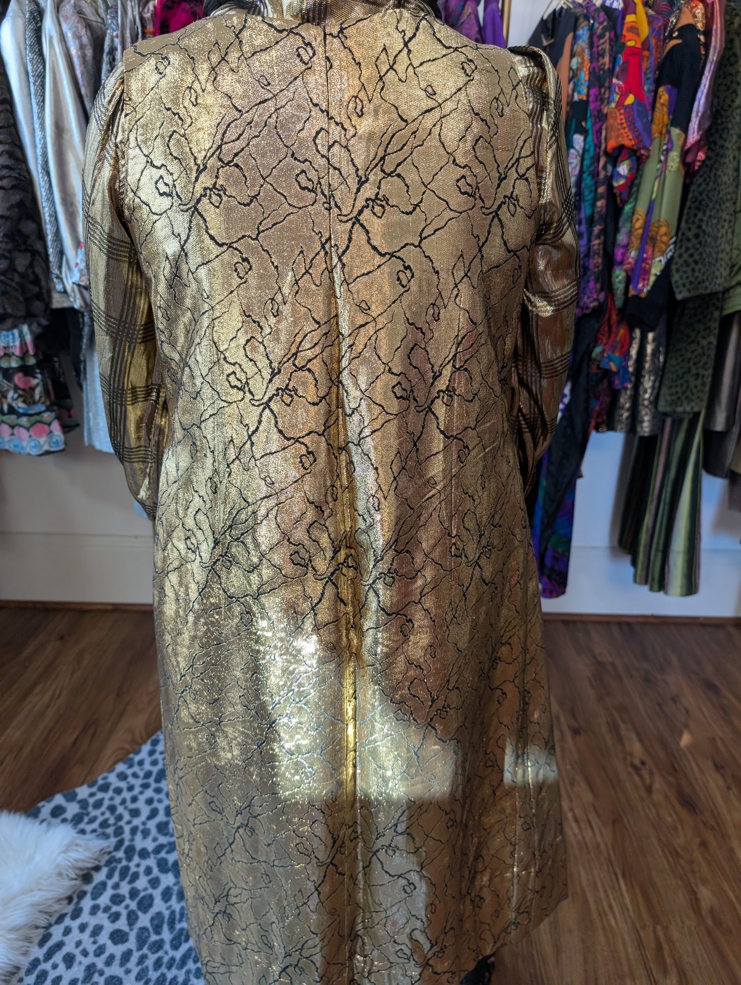 Vintage Gold Lamé Vest