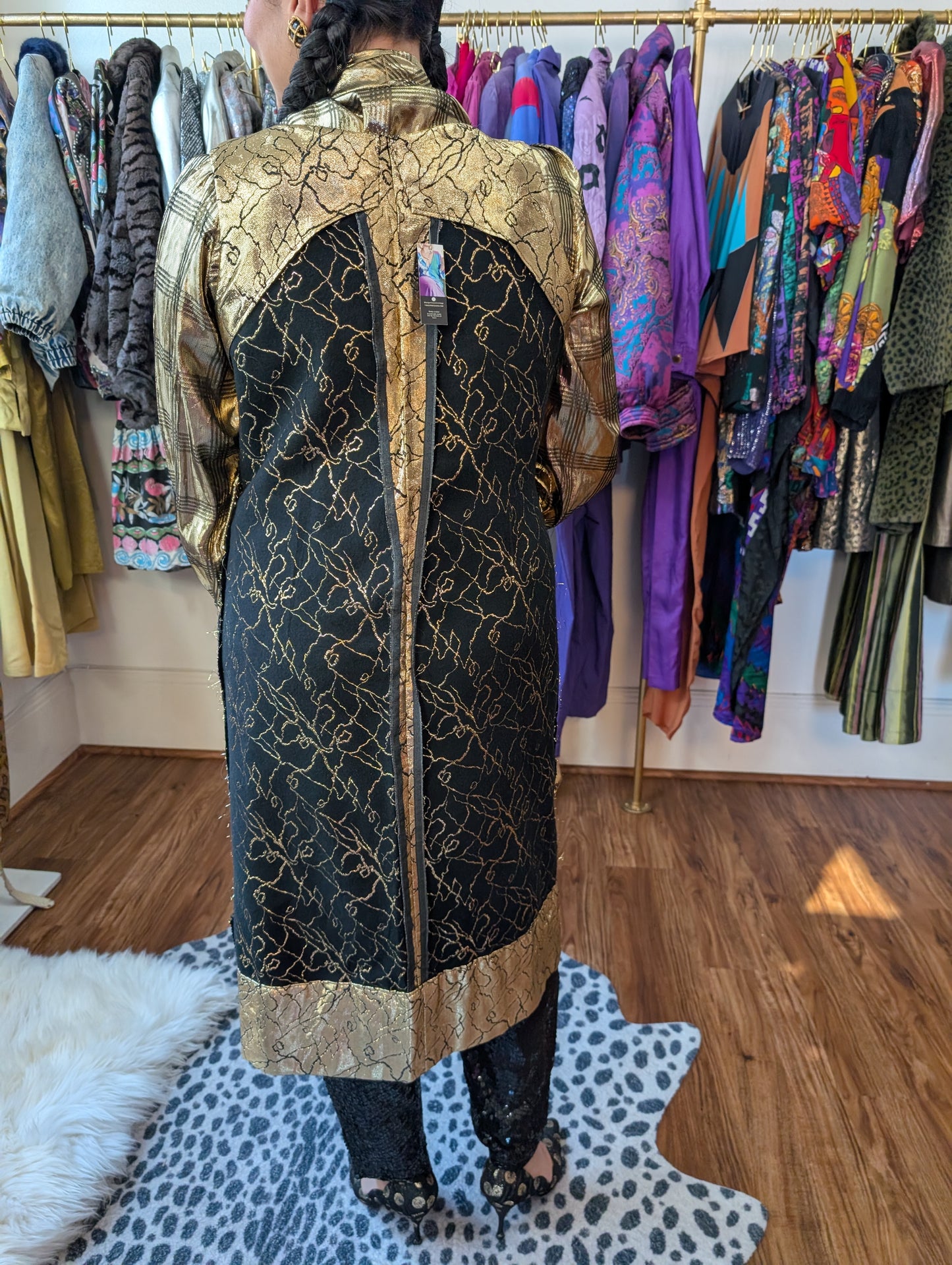 Vintage Gold Lamé Vest