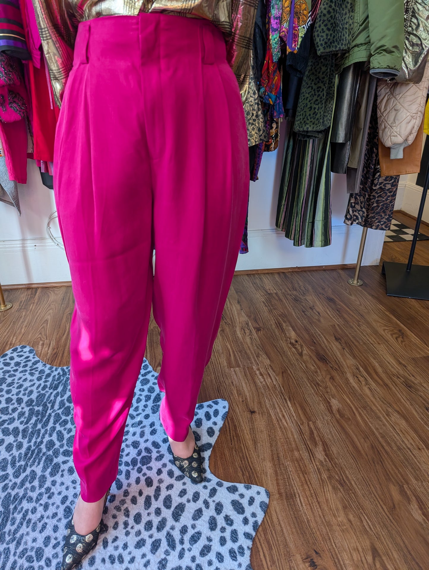 90s Silk High-waisted Trouser