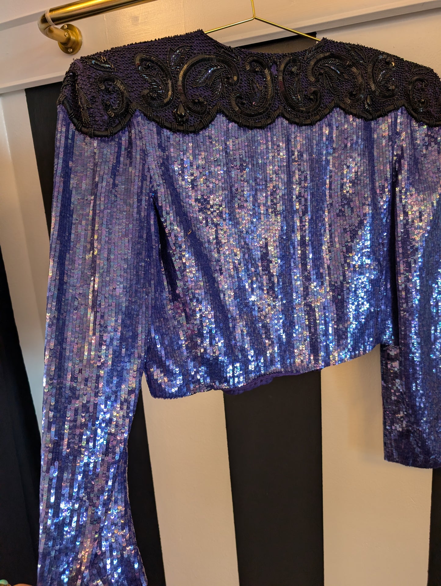90s Carolina Herrera Sequin Jacket