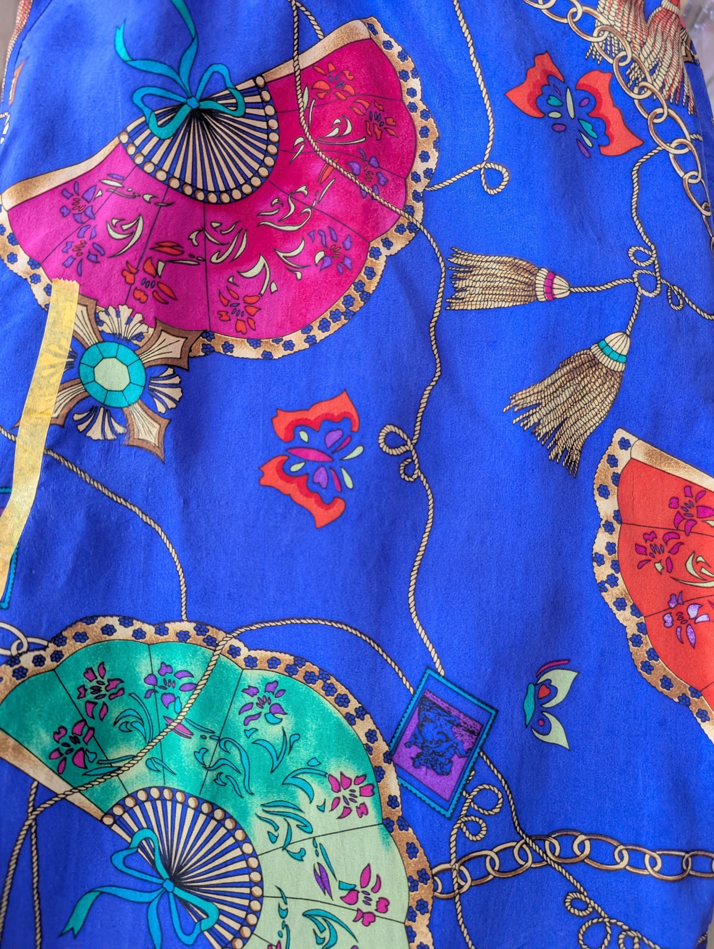 90s Silk Printed Trousers