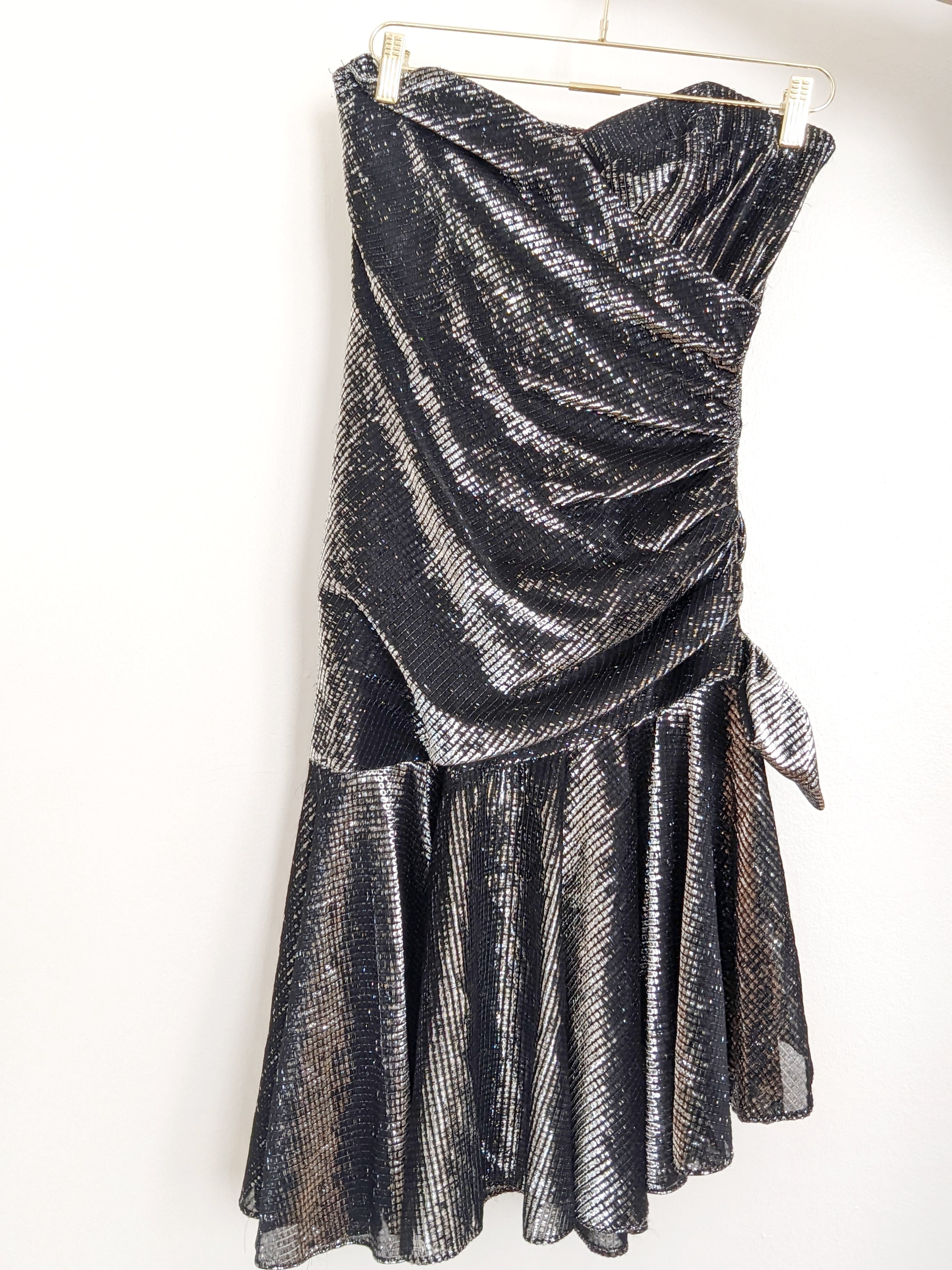 Silver holiday outlet dress