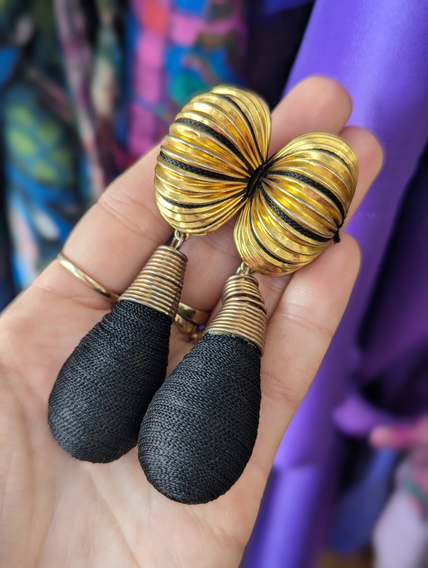 Vintage Oversized Drop Earrings