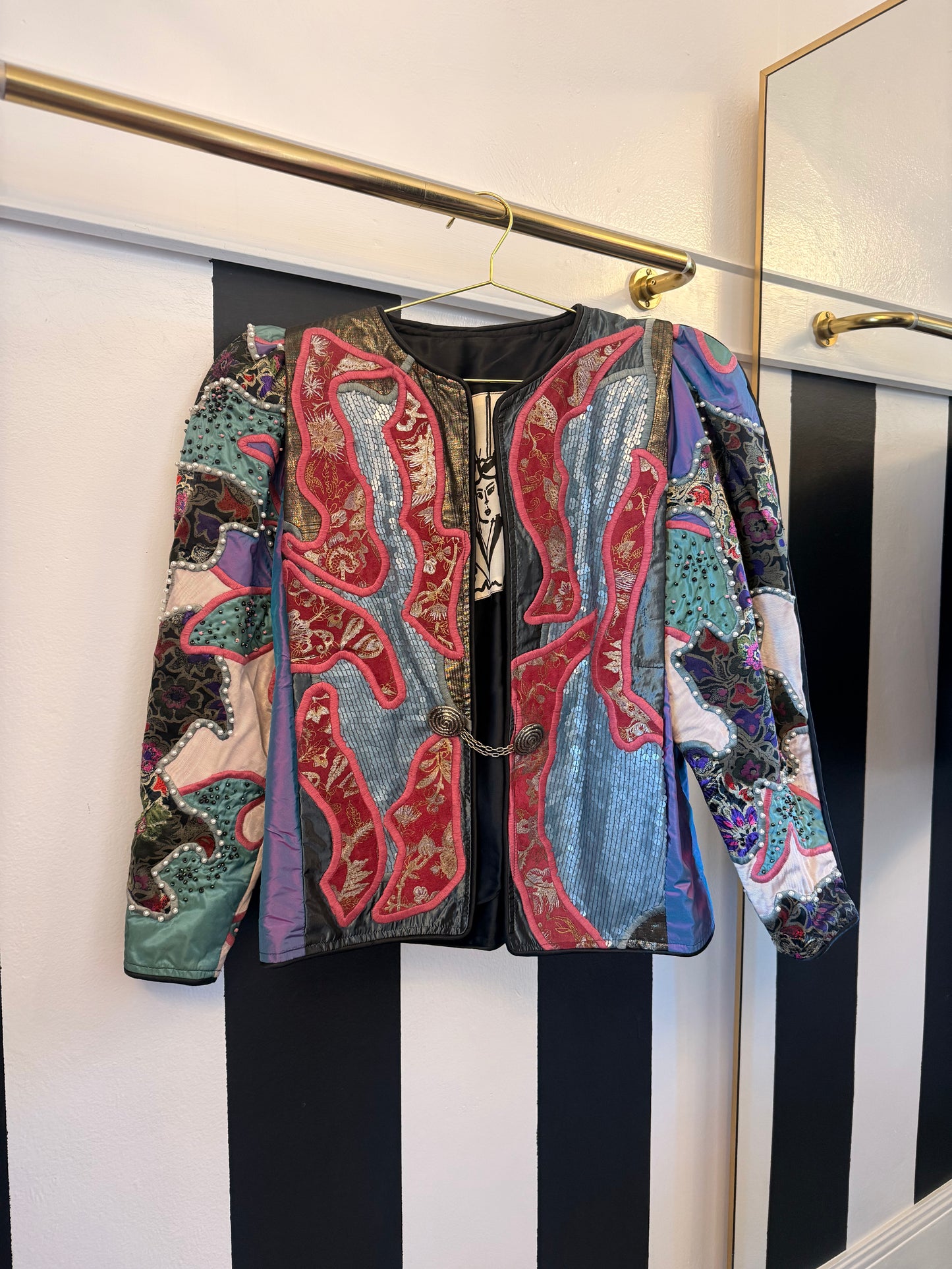 80s Judith Roberts Beaded Sequin Jacket