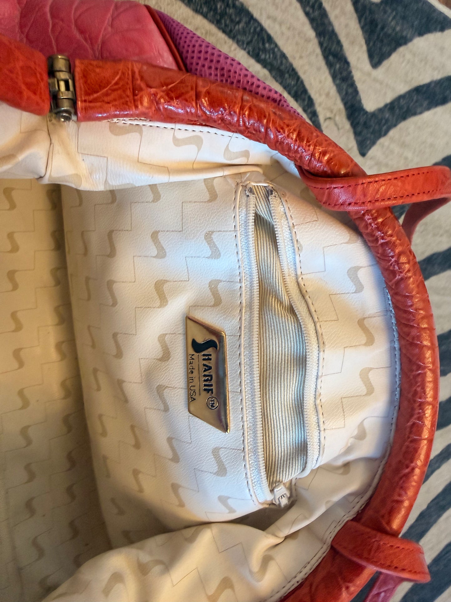 90s Rainbow Leather Purse