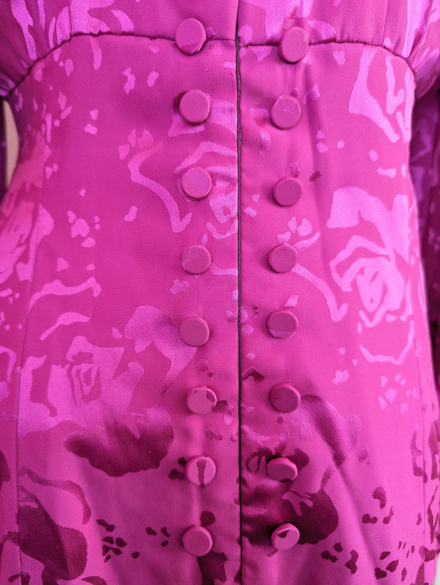 90s Carolina Herrera Pink Silk Dress