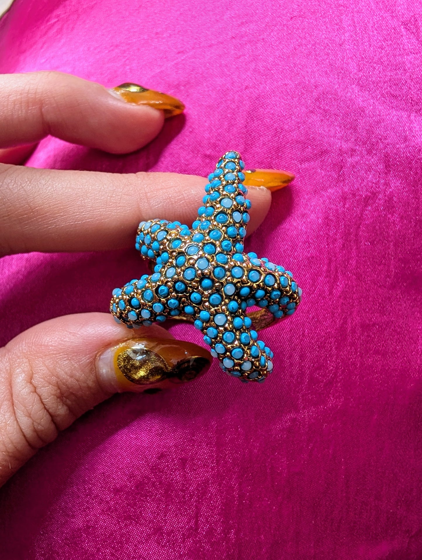 Vintage Starfish Wrap Ring
