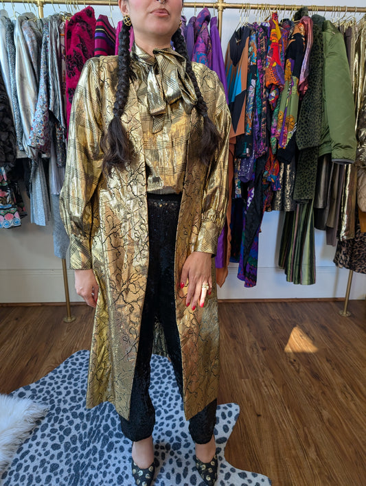 Vintage Gold Lamé Vest