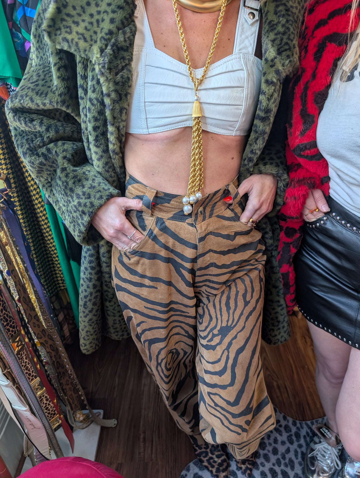 80s Tiger Suede Pants