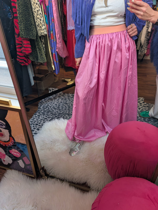 80s Re-worked Barbie Maxi Skirt