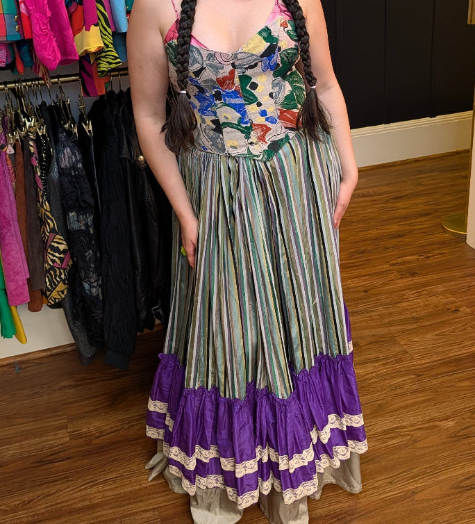 1930s Candy Stripe Skirt