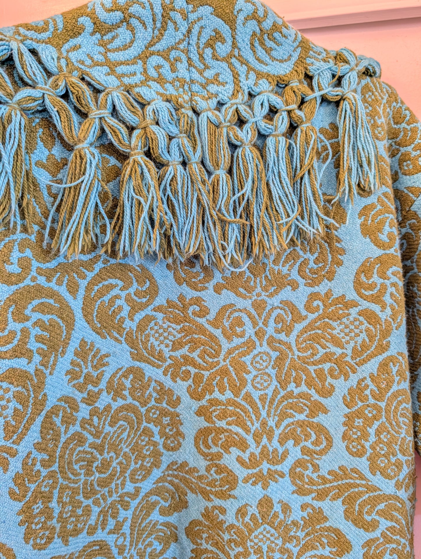 The Loretta Fringe Jacket | Turquoise & Olive