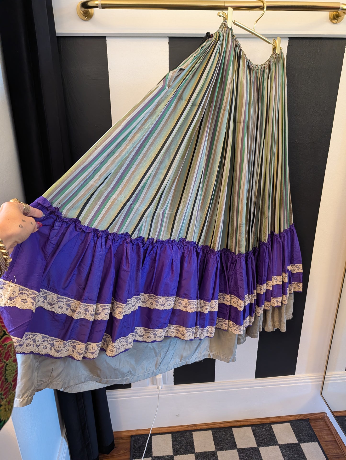 1930s Candy Stripe Skirt