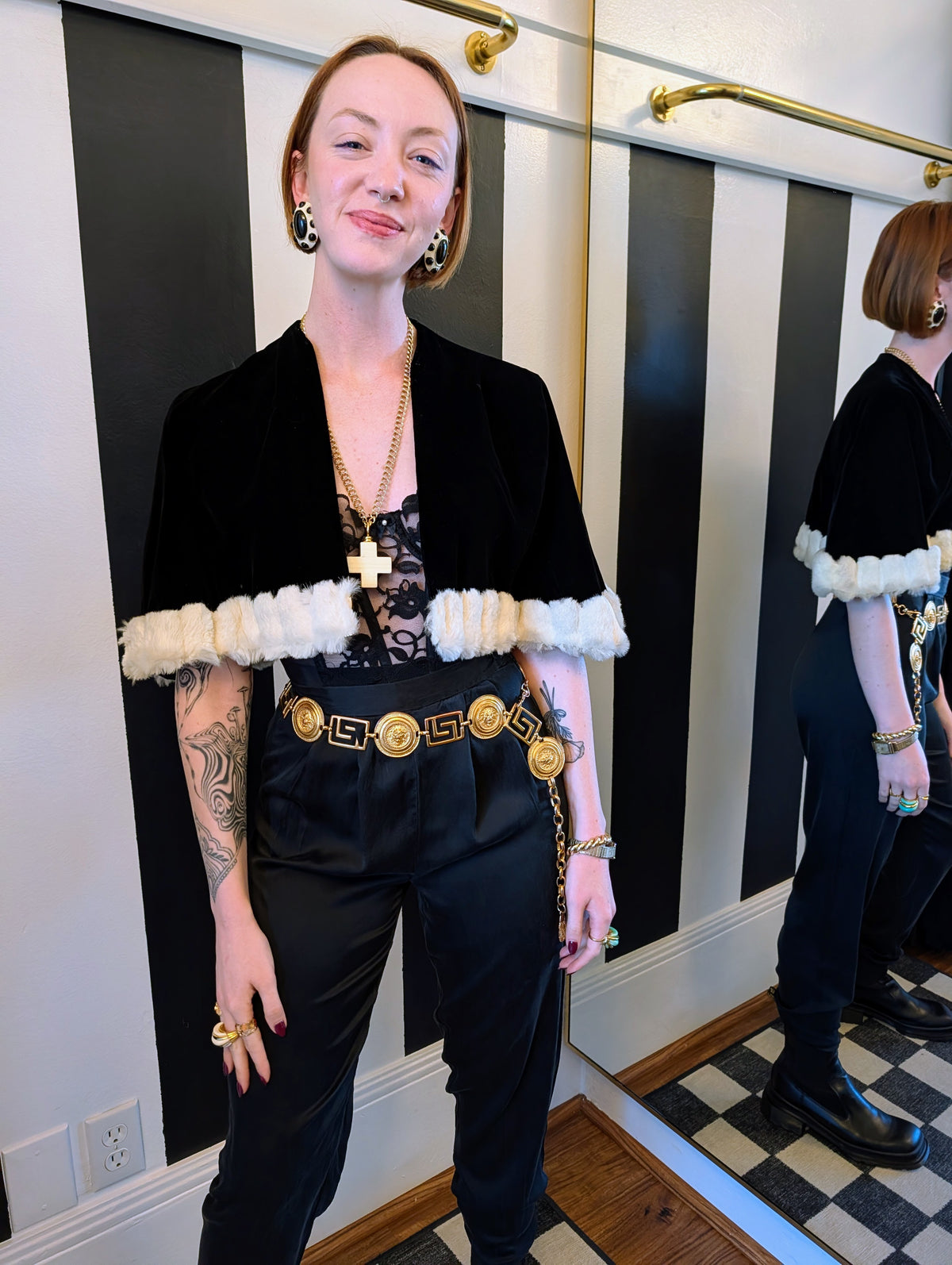 90s Silk High-Waisted Trouser Pant