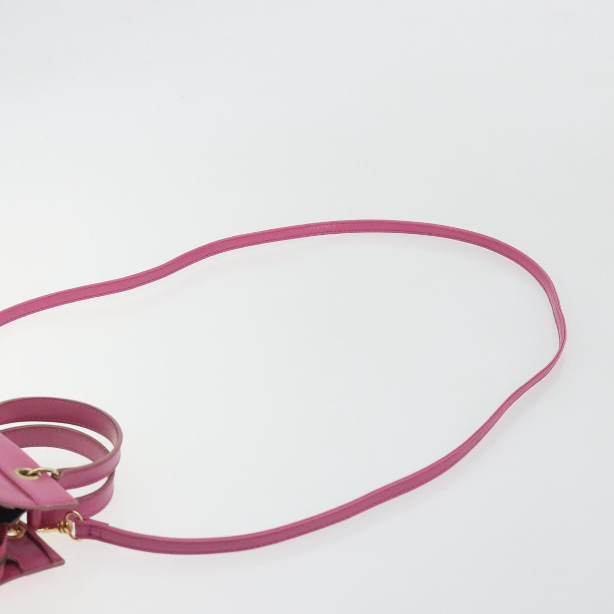 Vintage 90s Celine Raspberry Pink Leather Mini Tote