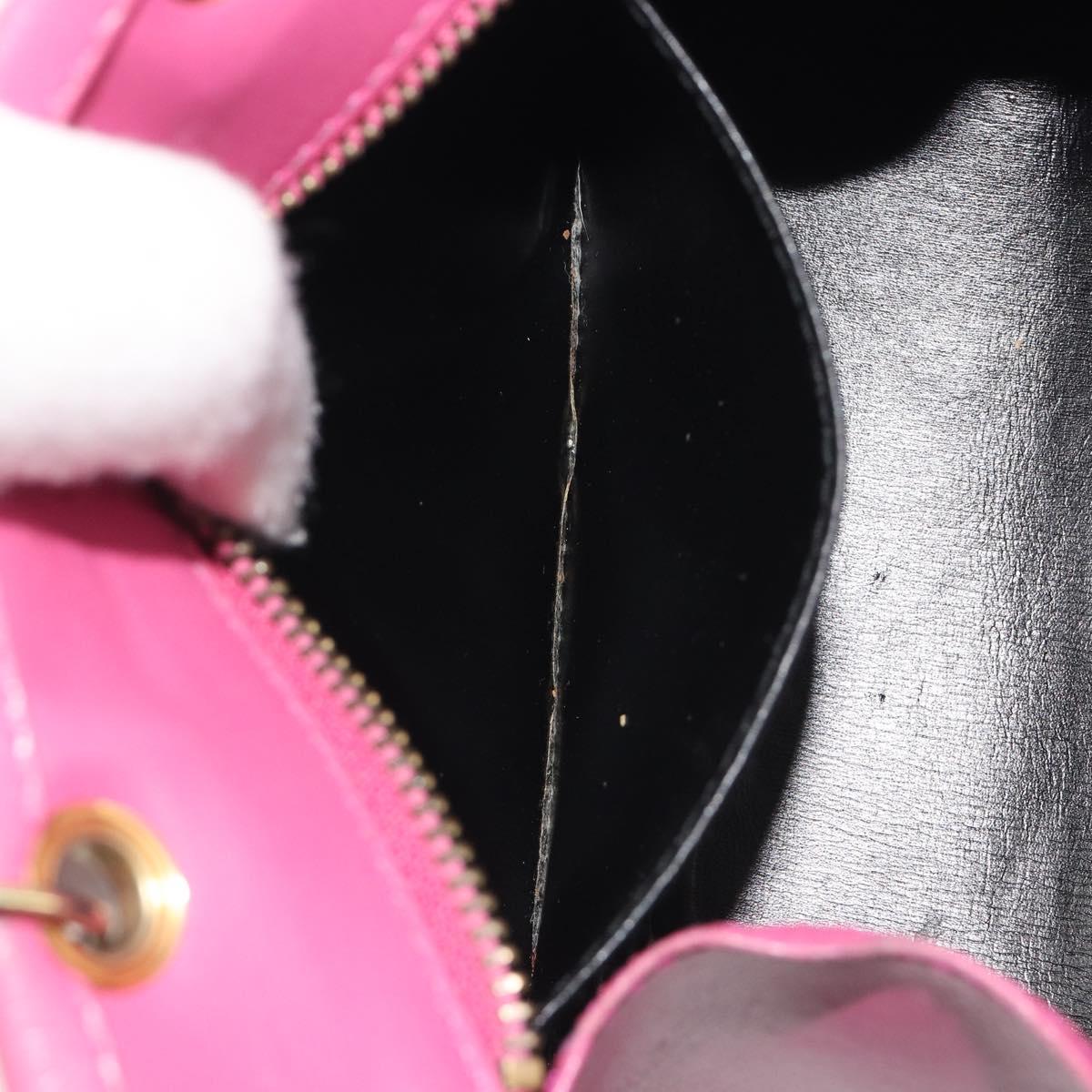 Vintage 90s Celine Raspberry Pink Leather Mini Tote