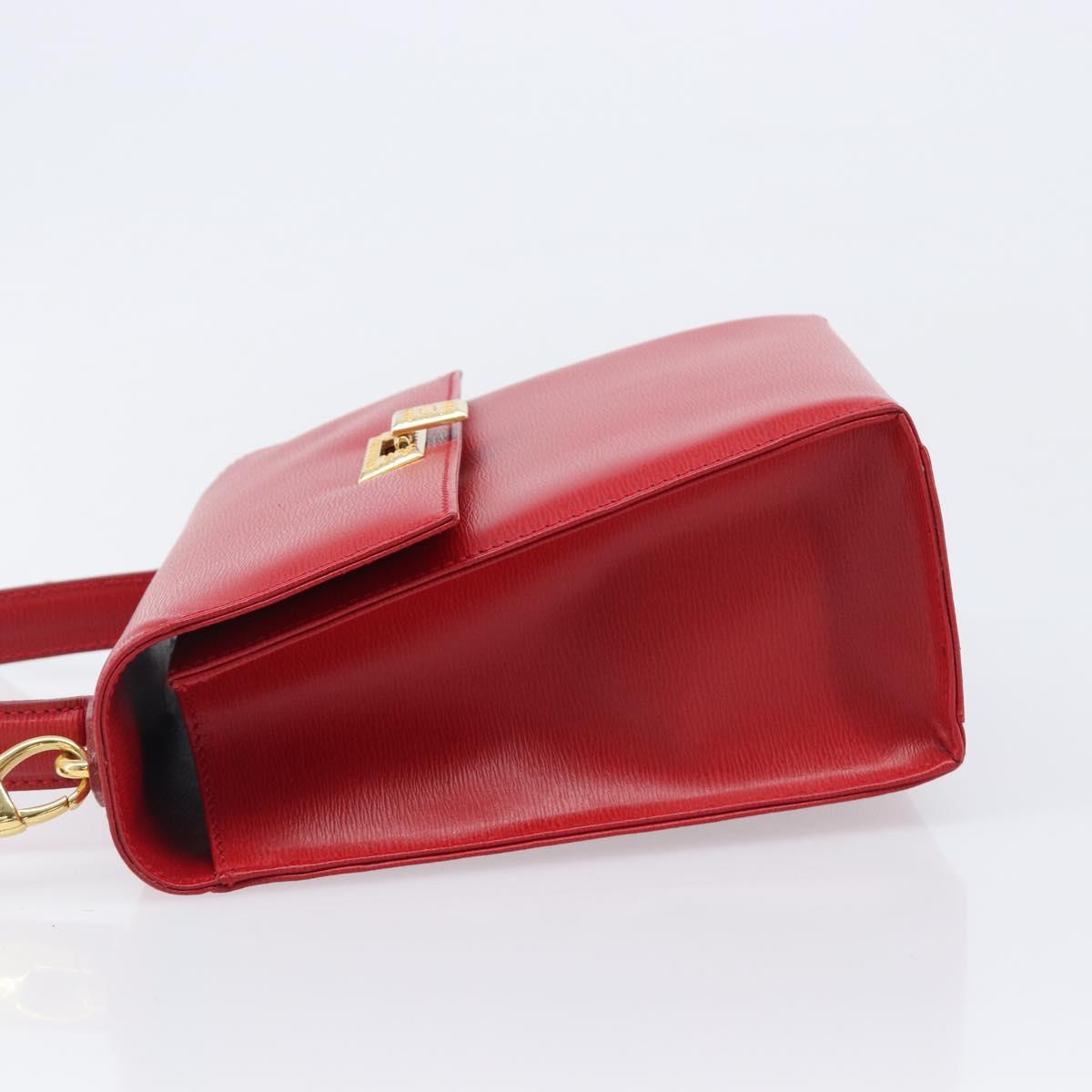 Vintage 80s/90s Christian Dior Red Leather 2-Way Handbag