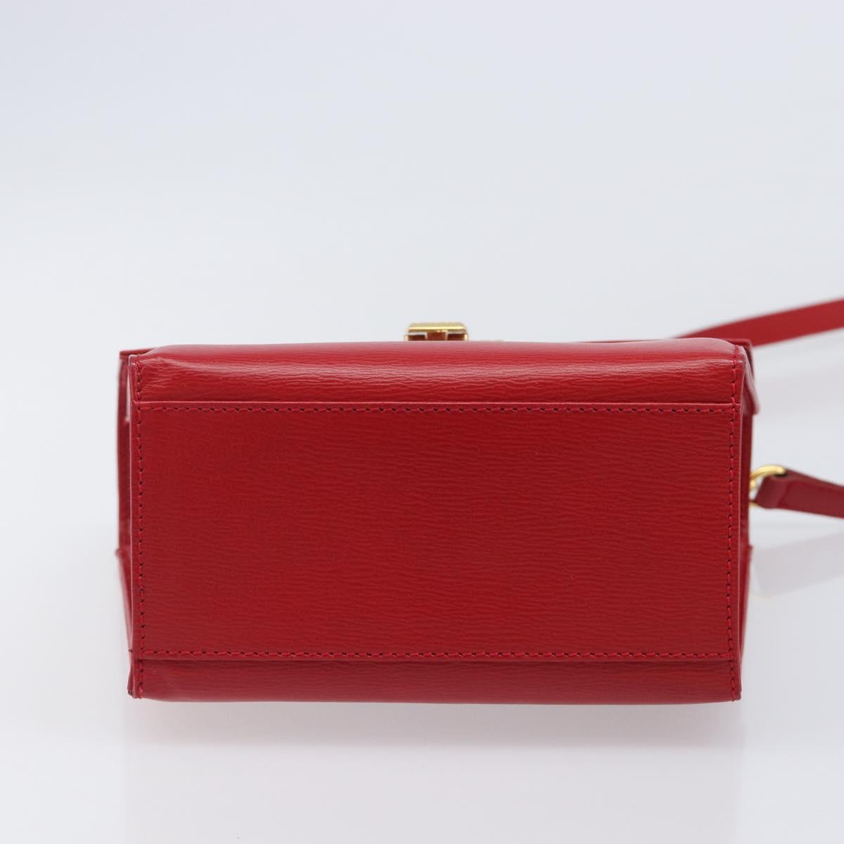 Vintage 80s/90s Christian Dior Red Leather 2-Way Handbag