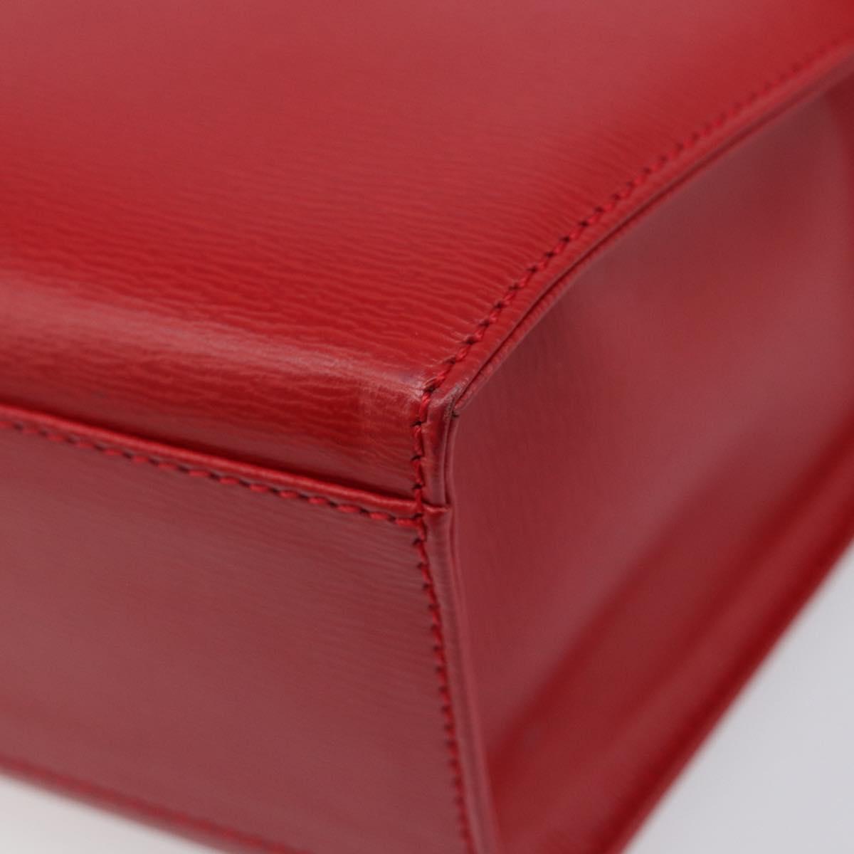 Vintage 80s/90s Christian Dior Red Leather 2-Way Handbag