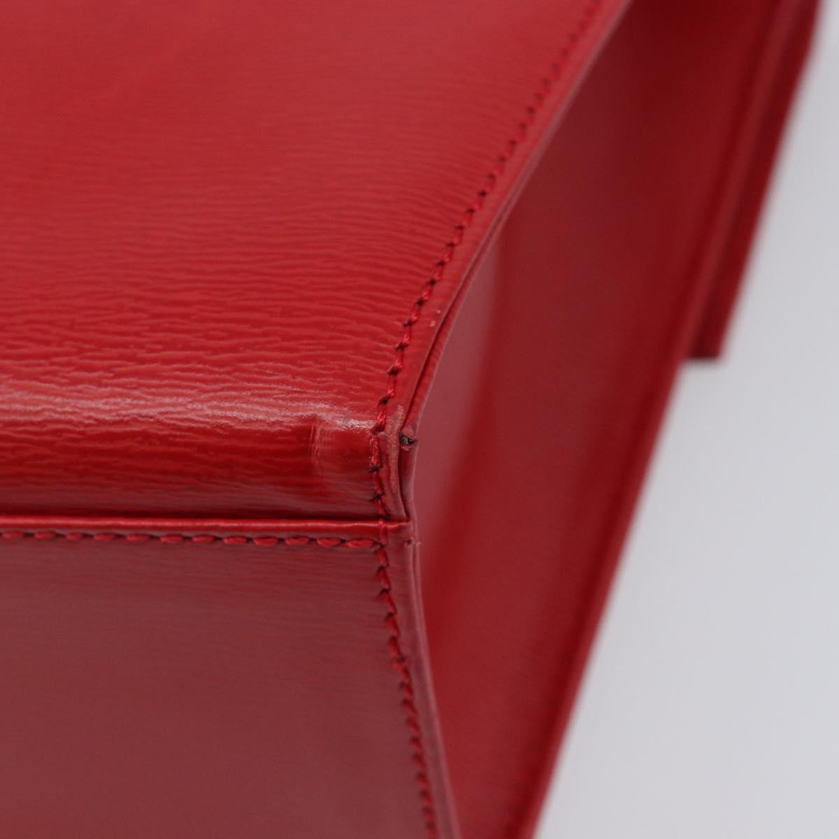 Vintage 80s/90s Christian Dior Red Leather 2-Way Handbag