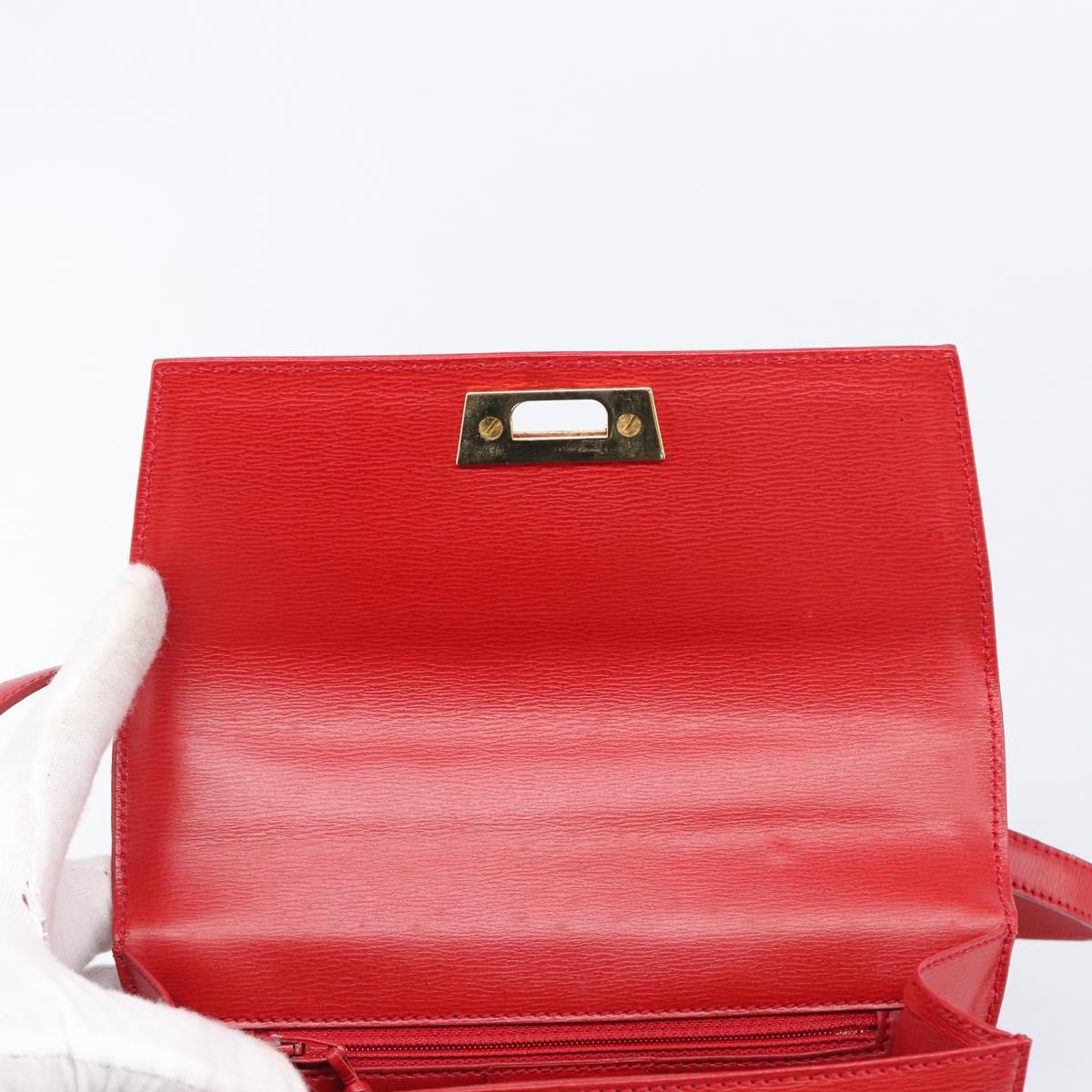 Vintage 80s/90s Christian Dior Red Leather 2-Way Handbag