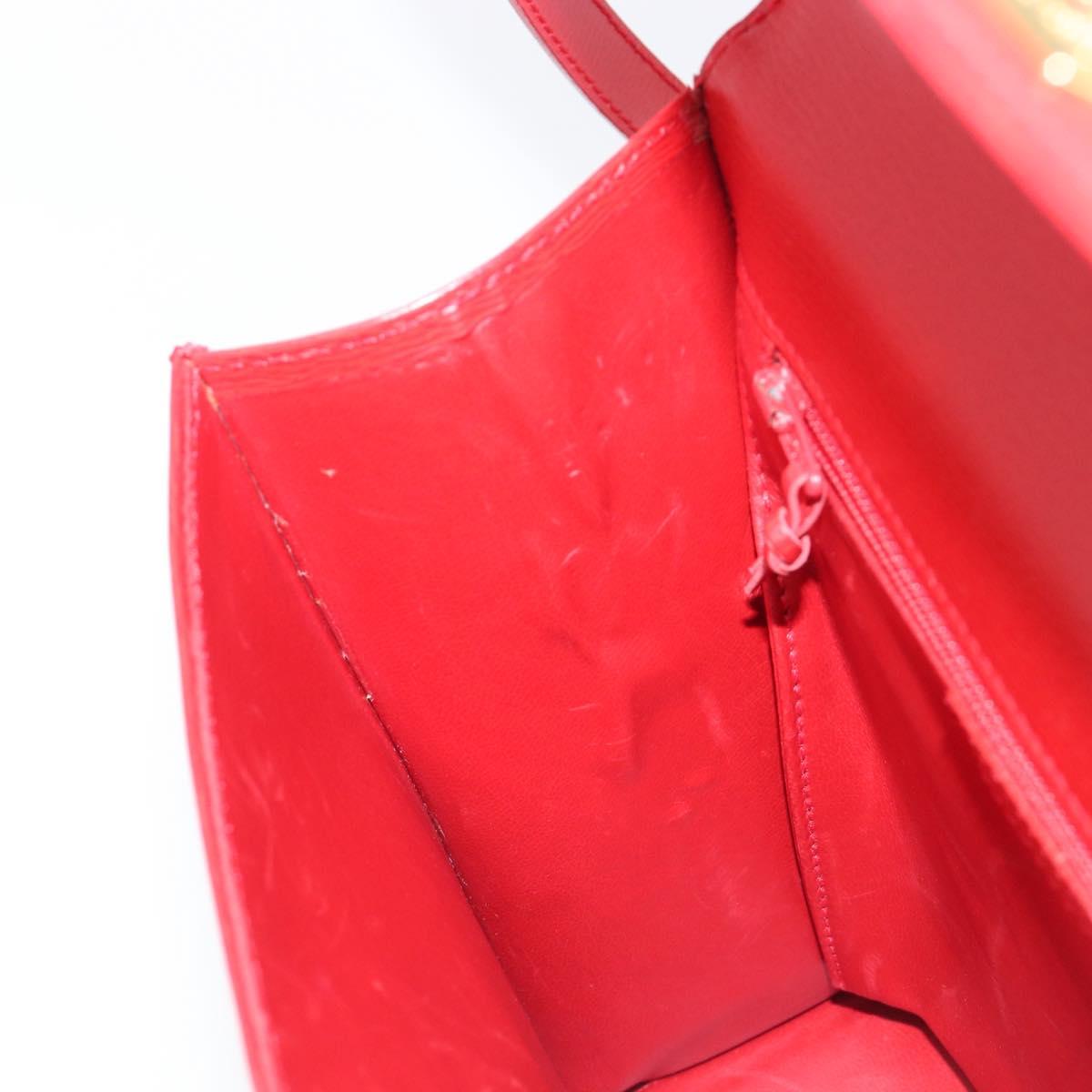 Vintage 80s/90s Christian Dior Red Leather 2-Way Handbag