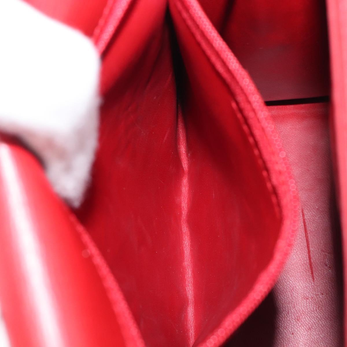 Vintage 80s/90s Christian Dior Red Leather 2-Way Handbag