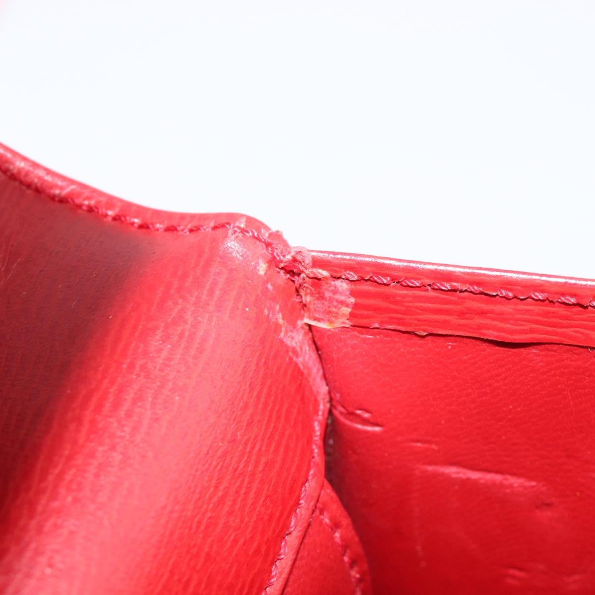 Vintage 80s/90s Christian Dior Red Leather 2-Way Handbag