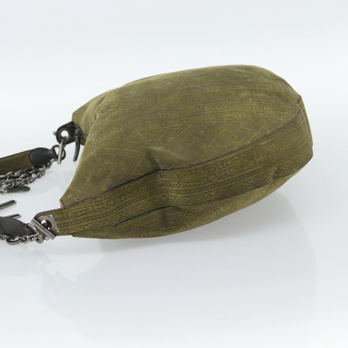 Vintage Y2K Salvatore Ferragamo Olive Suede Hobo Bag