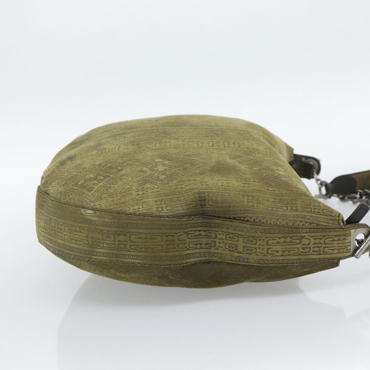 Vintage Y2K Salvatore Ferragamo Olive Suede Hobo Bag