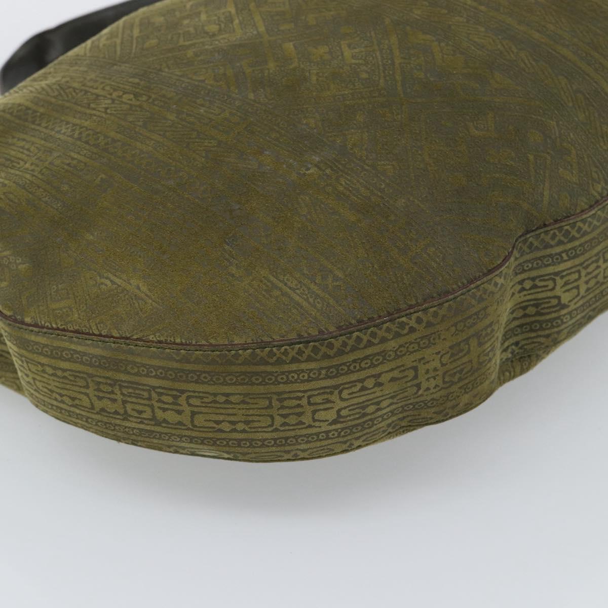 Vintage Y2K Salvatore Ferragamo Olive Suede Hobo Bag