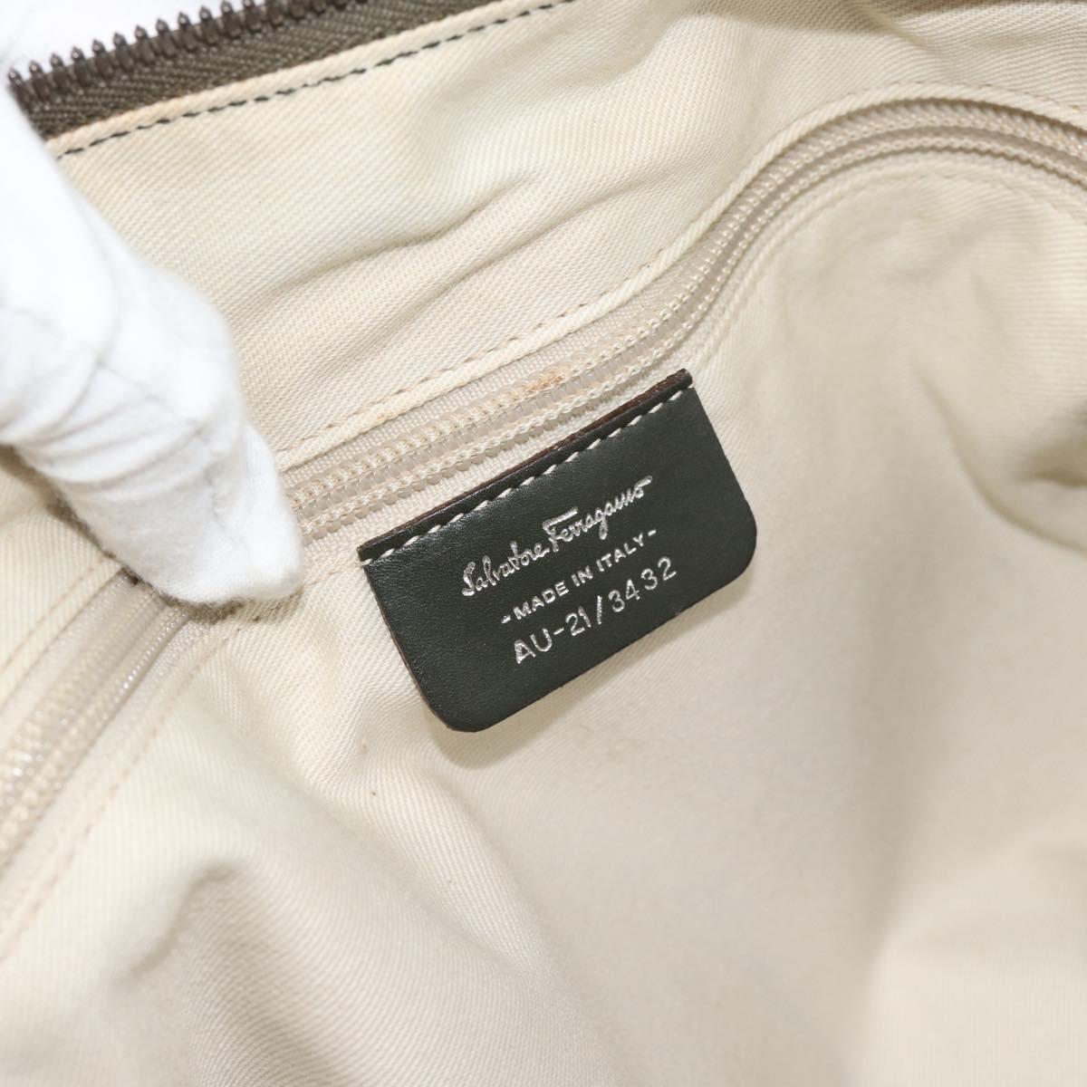 Vintage Y2K Salvatore Ferragamo Olive Suede Hobo Bag