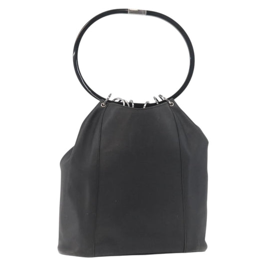 Vintage 1999 Tom Ford Gucci Black Leather Ring Handle Bag