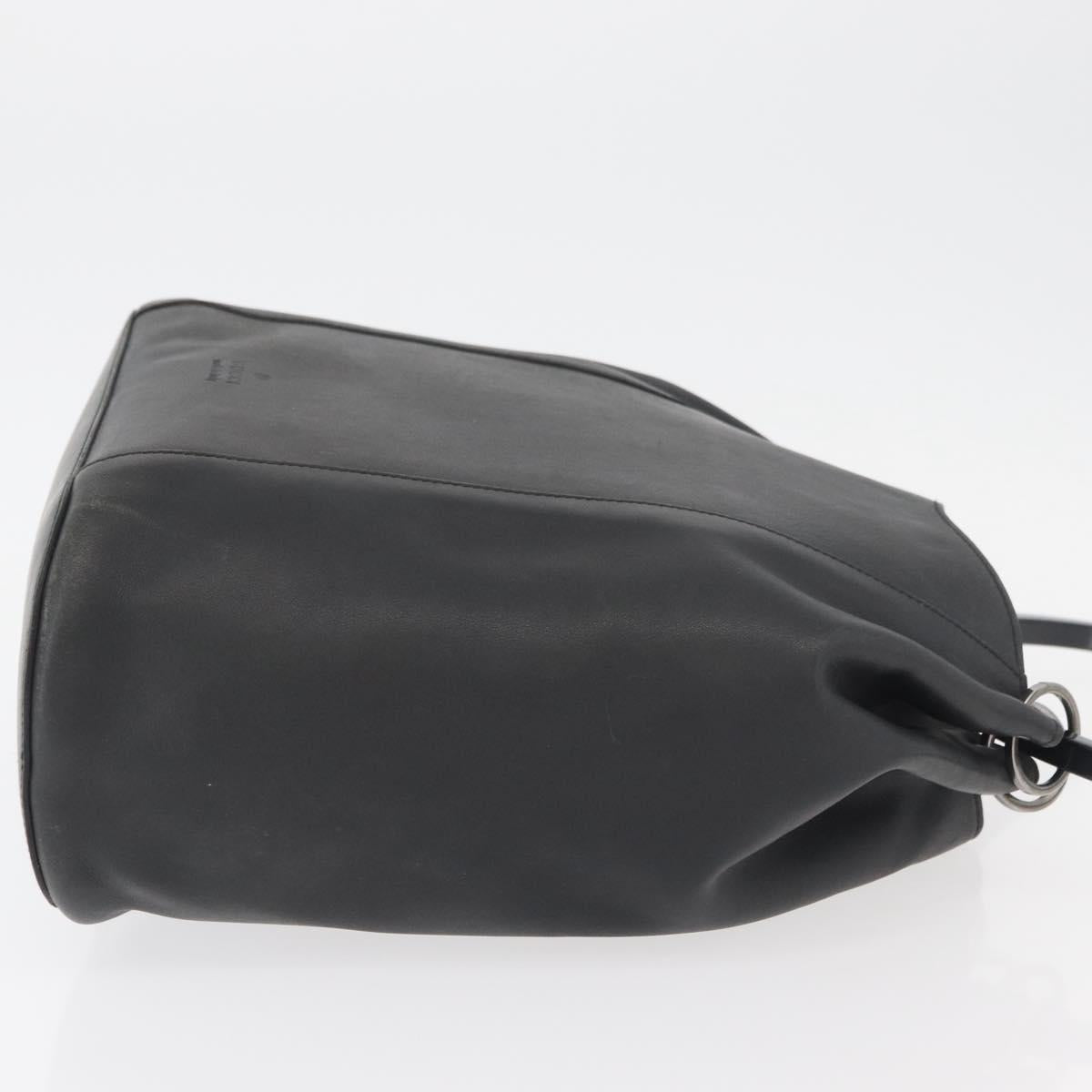 Vintage 1999 Tom Ford Gucci Black Leather Ring Handle Bag
